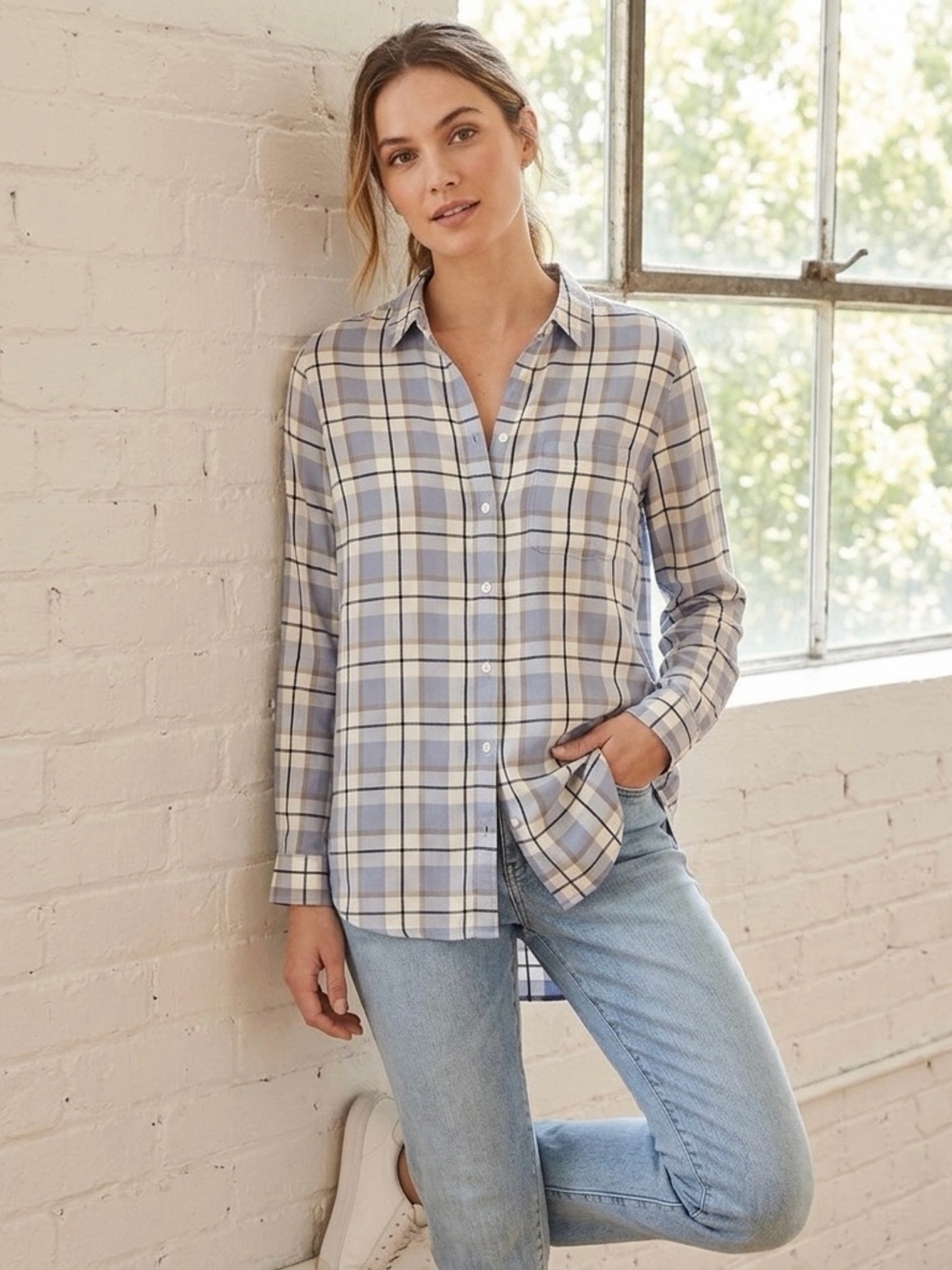 Pastel Color Button Down Flannel